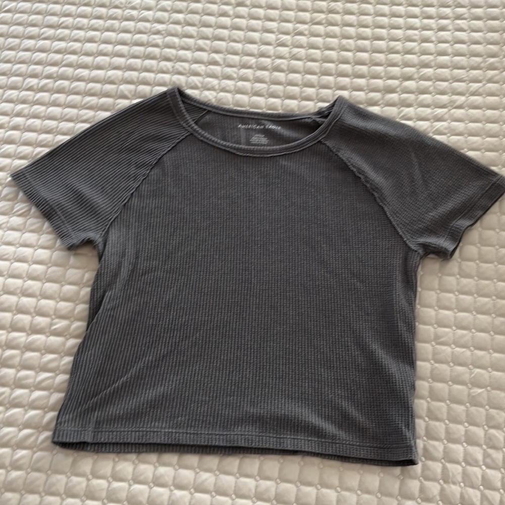 American Eagle waffle knit crop - NWOT